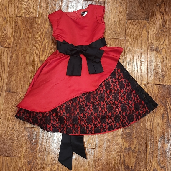 Girls' Red Formal Dress - Picture 1 of 3